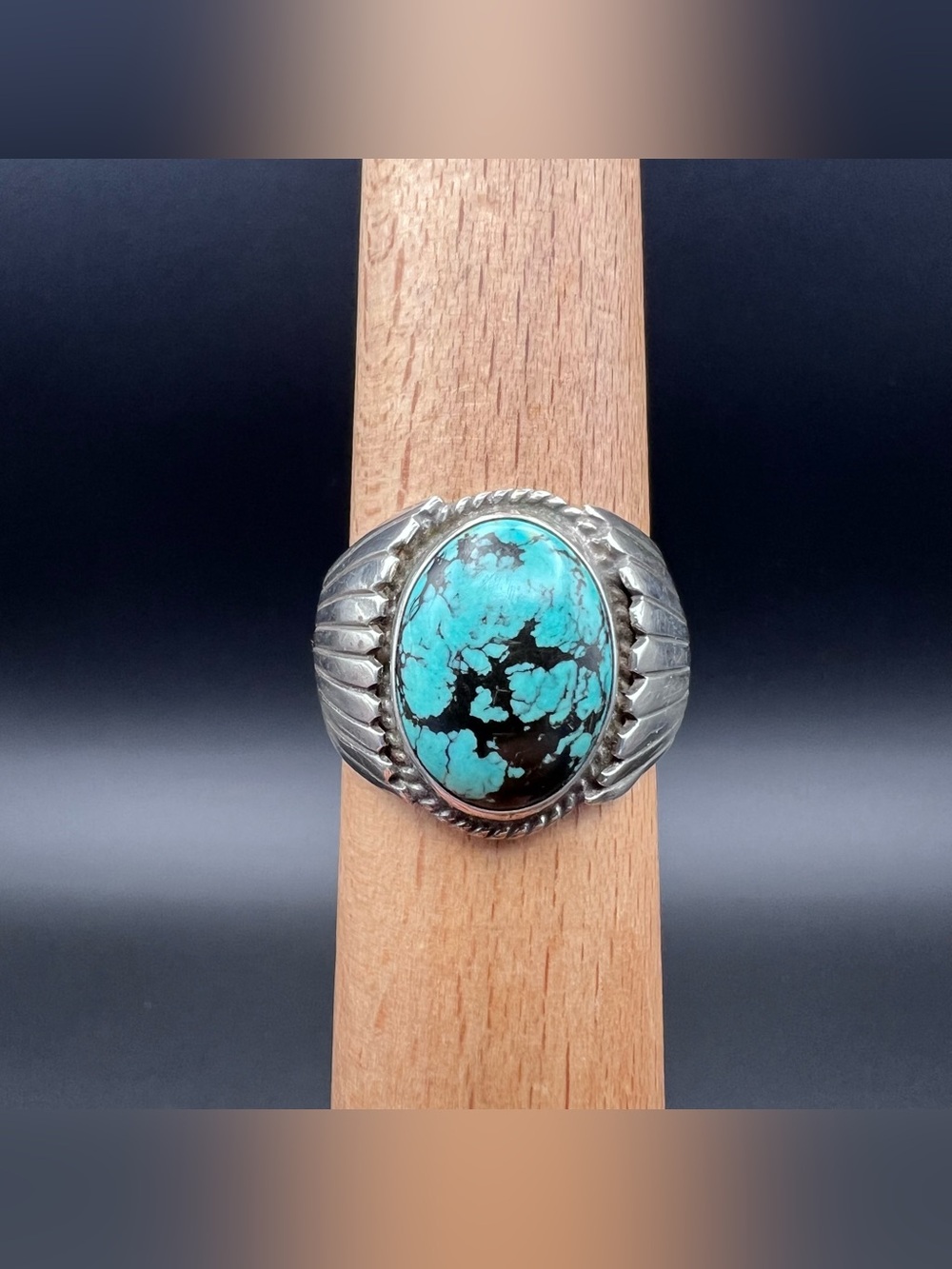 Native American Turquoise Ring by Herbert Platero